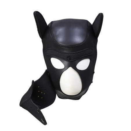 Cagoule PUPPY Néoprène coloris Noir de Kinky Puppy