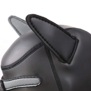 Cagoule PUPPY en néoprène Noir-Gris