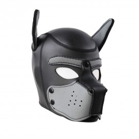 Cagoule PUPPY en néoprène Noir-Gris