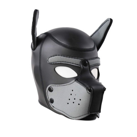 Cagoule PUPPY en néoprène Noir-Gris