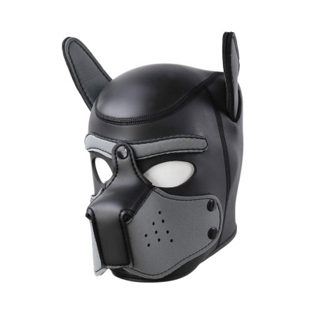 Cagoule PUPPY en néoprène Noir-Gris