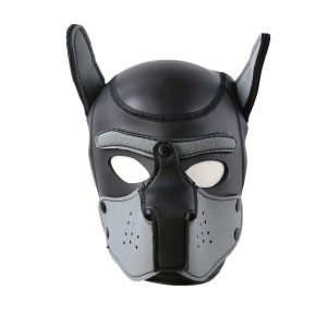 Cagoule PUPPY en néoprène Noir-Gris