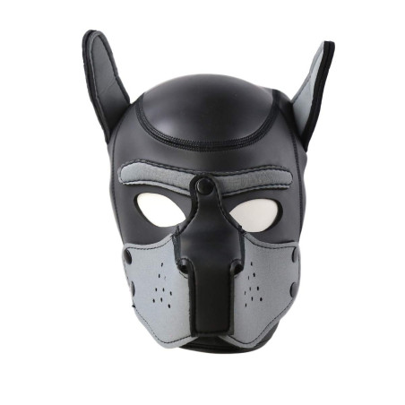 Cagoule PUPPY en néoprène Noir-Gris