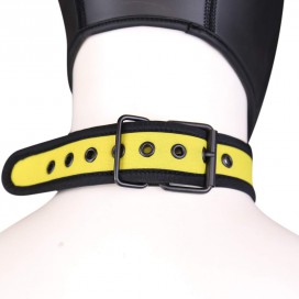 Collier PUPPY en néoprène de couleur jaune 2