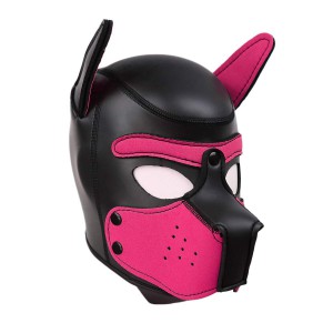 Cagoule PUPPY Néoprène Noir-Rose
