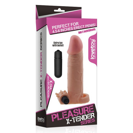 Gaine de pénis X-TENDER 2 par LoveToy 17 x 4 cm