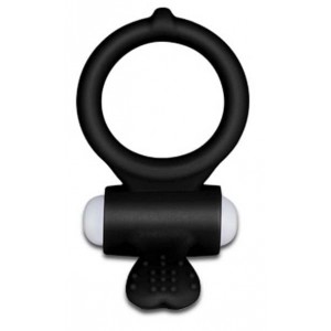 Cockring vibrant Power Clit Heart – Noir