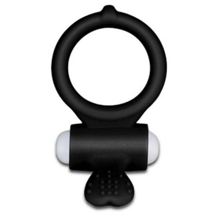 Cockring vibrant Power Clit Heart – Noir