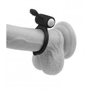 Cockring vibrant Power Clit Heart – Noir