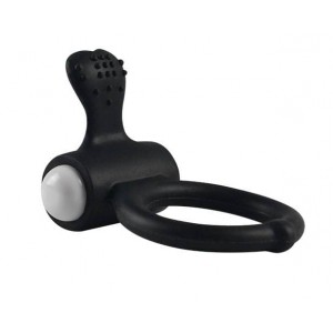 Cockring vibrant Power Clit Heart – Noir