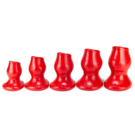 Plug tunnel PIG-HOL FUXK XL Rouge de Oxballs 14 x 8.5 cm