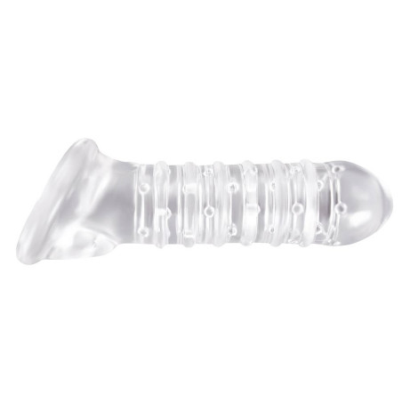 Étui pénien Renegade RIBBED Transparent 16 x 4 cm
