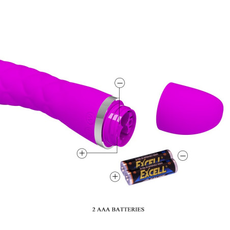 Vibromasseur Truda 19.5 x 3.5cm - Fushia