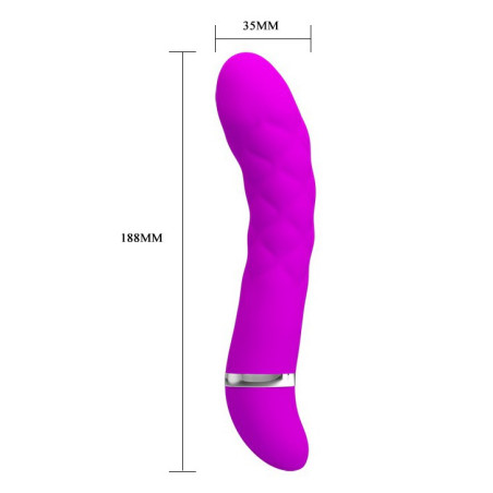 Vibromasseur Truda 19.5 x 3.5cm - Fushia