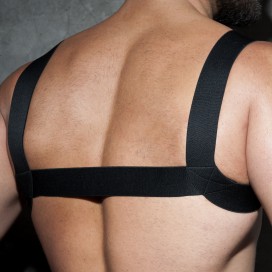 Harnais élastique AD FETISH de la gamme Basic Couleur noire 2