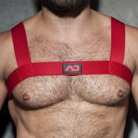 Harnais Élastique AD FETISH Basic Rouge