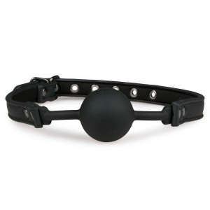 Baillon Boule FLEXI avec boule de 4cm Couleur noire Silicone flexible