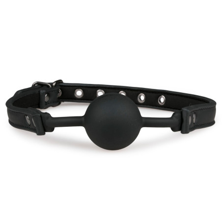 Baillon Boule FLEXI avec boule de 4cm Couleur noire Silicone flexible