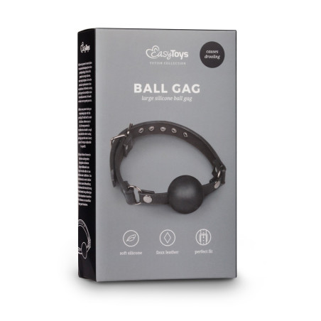Baillon Boule Noire en silicone de EasyToys