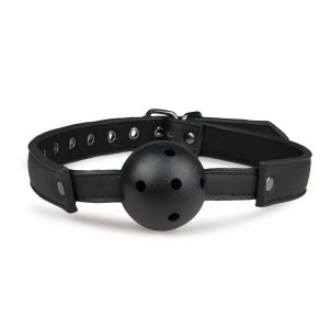 Baillon boule percée Noir de Easytoys pour jeu SM