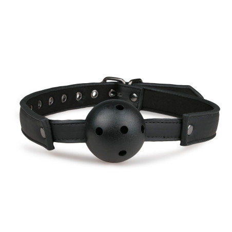 Baillon boule percée Noir de Easytoys pour jeu SM