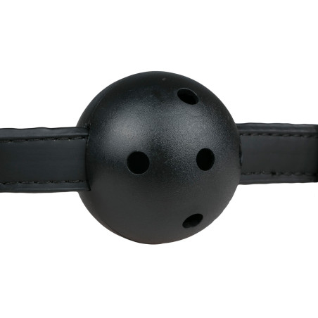 Baillon boule percée Noir de Easytoys pour jeu SM