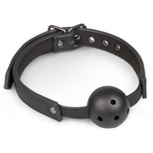 Baillon boule percée Noir de Easytoys pour jeu SM
