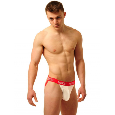 Jockstrap FUKKER Blanc-Rouge