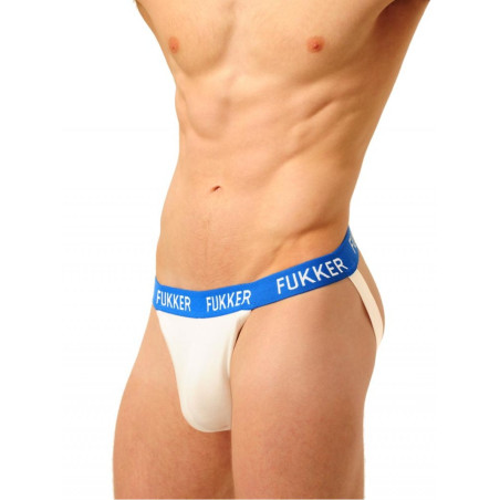 Jockstrap FUKKER Blanc-Bleu