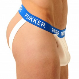 Jockstrap FUKKER Blanc-Bleu 2