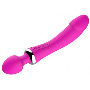 Sextoy wand Double pénétration - Mauve 39 mm