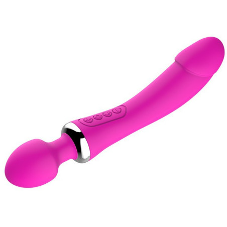 Sextoy wand Double pénétration - Mauve 39 mm