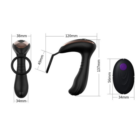 Stimulateur prostatique Vibrant MASSAGE 10 x 4.3 cm