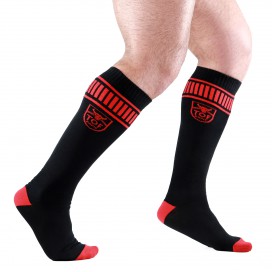 Chaussettes FOOTBALL SOCKS Noir-Rouge 2
