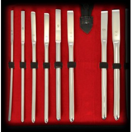 Kit de 8 tiges d'urètre en acier - diamètre de 5 à 12mm
