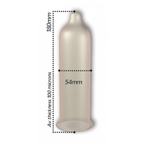 Préservatifs épais EXTRA 54mm de Pasante | Boîte de 12