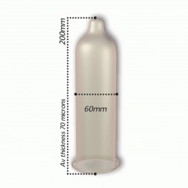 Préservatifs KING SIZE de Pasante 60 mm | Boîte de 12 2