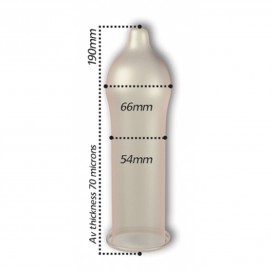Préservatifs REGULAR de Pasante 54 mm | Boîte de 12 2