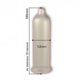 Préservatifs retardant DELAY 53 mm de Pasante | Boîte de 12 2