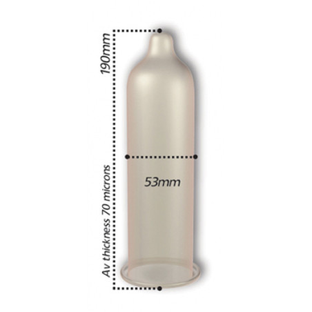 Préservatifs retardant DELAY 53 mm de Pasante | Boîte de 12