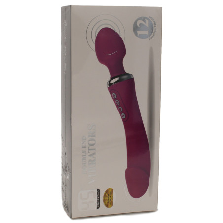 Sextoy wand Double pénétration - Mauve 39 mm