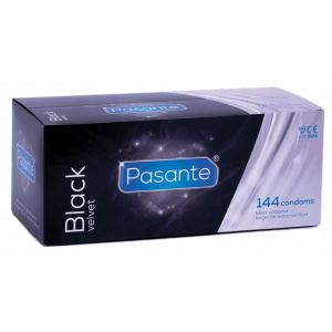 Préservatifs épais EXTRA BLACK 54 mm de Pasante | Pack de 144