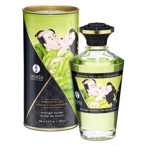 Huile de massage Chauffante Aphrodisiaque - SORBET de Minuit 100ml 