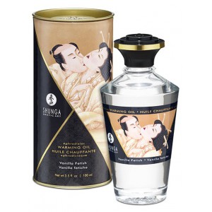 Huile de massage Chauffante Aphrodisiaque - VANILLE Fétiche 100mL