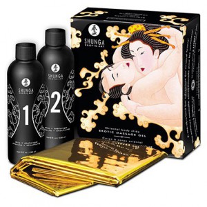 Coffret de masage Corps à corps - MELON et MANGUE 200 mL