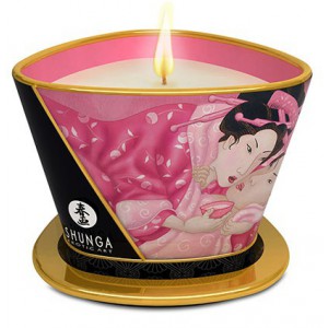 Chandelle à massage APHRODISIA Pétales de Rose 170mL