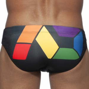 Slip de bain AD PRIDE noir