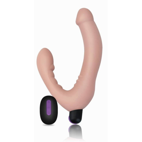 Gode Ceinture Vibrant avec télécommande IJOY - Chair