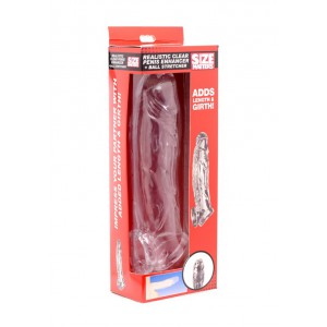 Gaine de pénis ENHANCER de Size Matters 19 x 5 cm Transparent