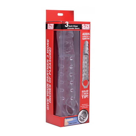Gaine de pénis EXTENDER SLEEVE 22cm x 5.6 cm Transparent